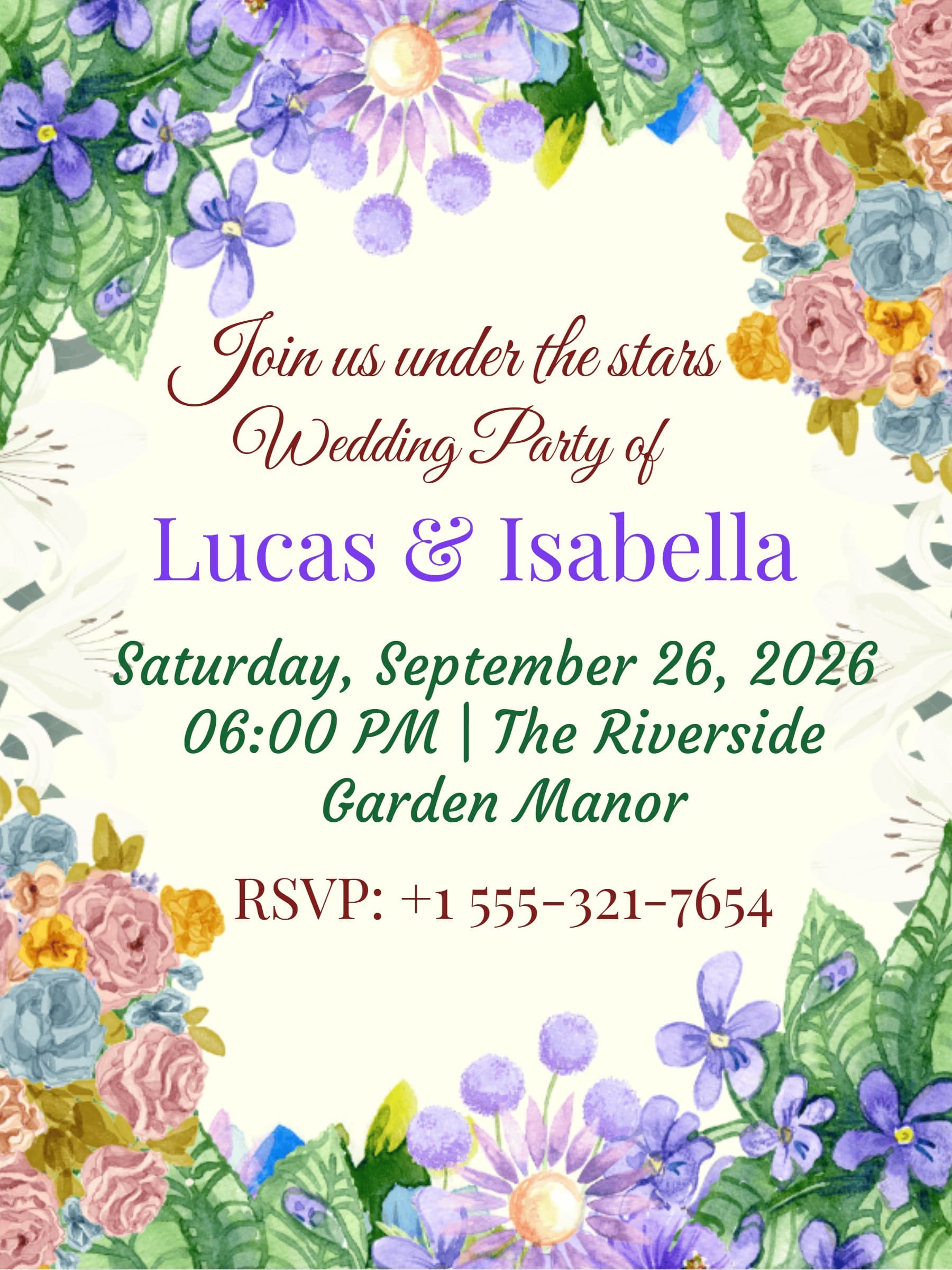 Botanical Garden Event Template