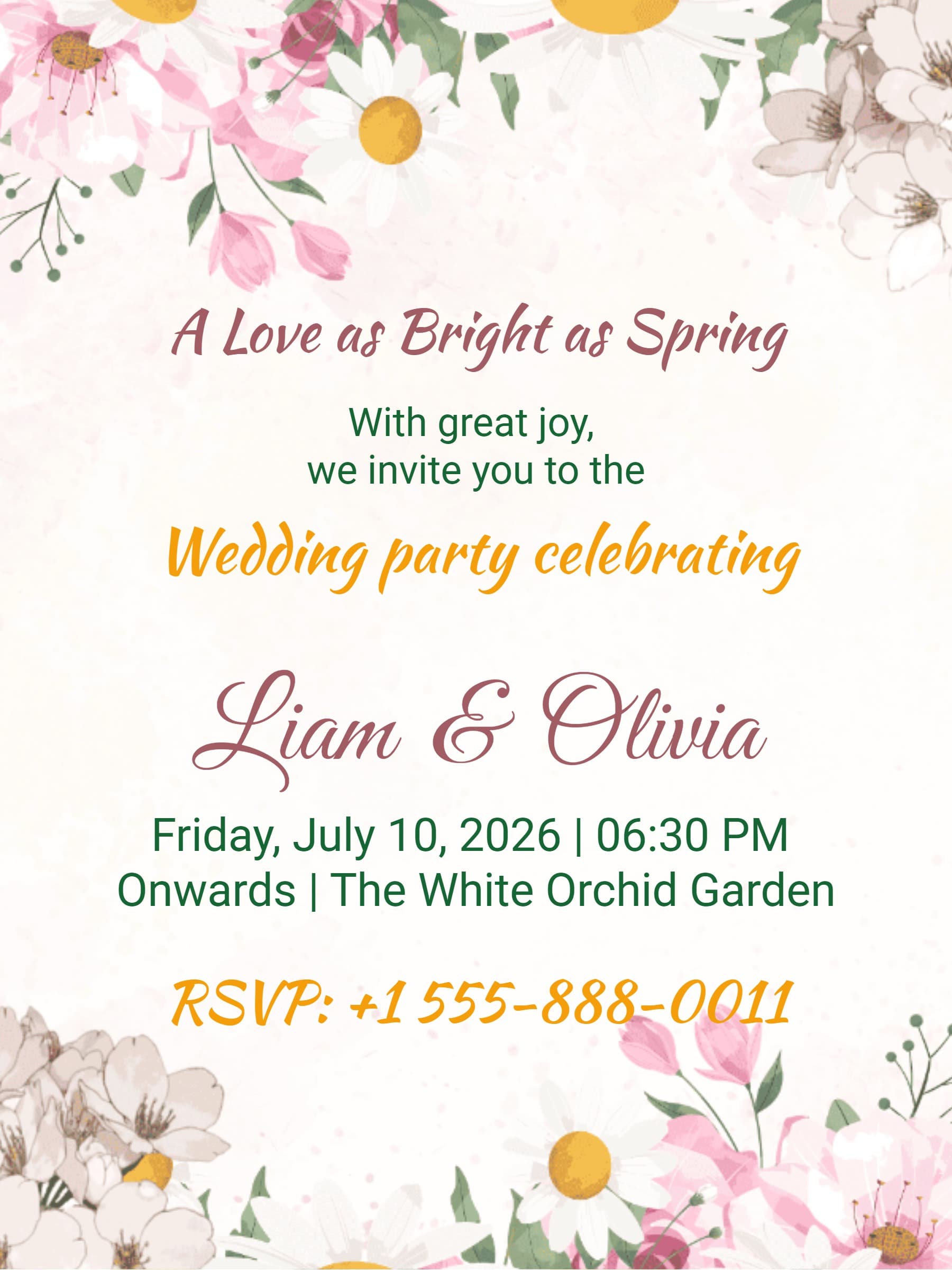 Fresh Daisy Wedding Asset