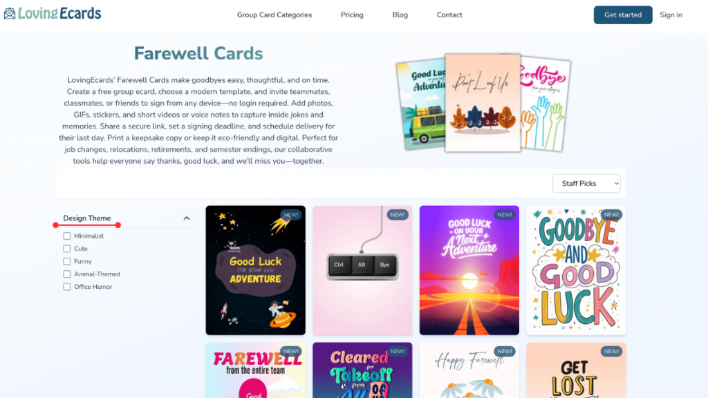 How to Create a Group Farewell Ecard Step 3